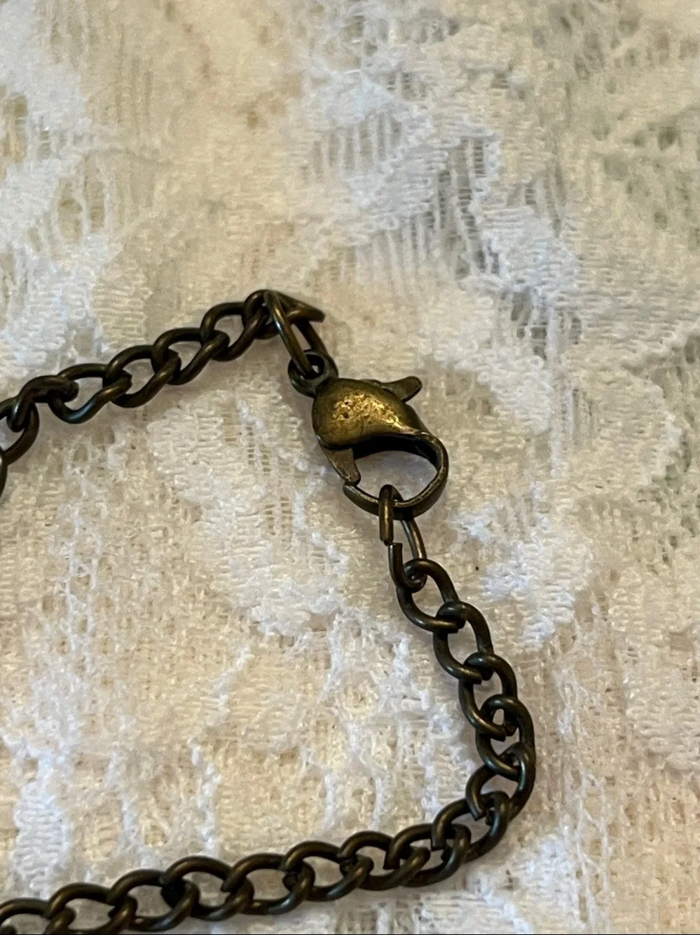 Bronze-tone Vintage Style Pocket Watch Necklace with Asian Motif